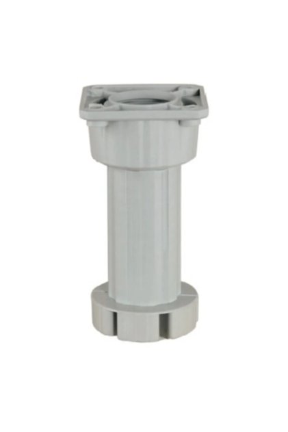 Tekli 10*15 Cm Ayarlı Yuvarlak Mutfak Dolap Ayağı Beyaz