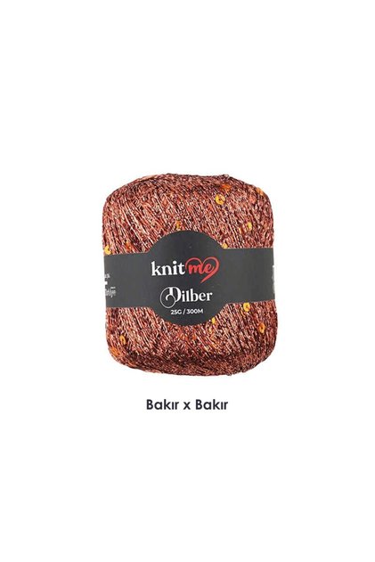 Knit Me Dilber Pullu Iplik 25 gr / 300 Mt Renk No:5 Bakır
