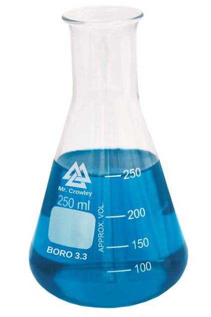 Cam Erlen 250 ml Geniş Boyunlu Isıya Dayanıklı Erlenmayer 3.3 Borosilicate