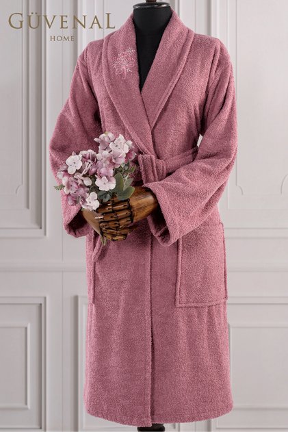 Bonny Shalyaka Embroidered Cotton Bathrobe | Embroidered Bathrobe | The Dowry List | Bathrobe |
