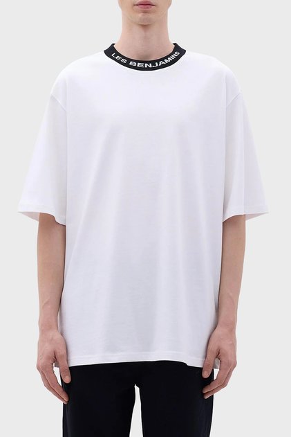 Pamuklu Bisiklet Yaka Relaxed Fit T Shirt Erkek T SHİRT LB23FWCLAMUTS
