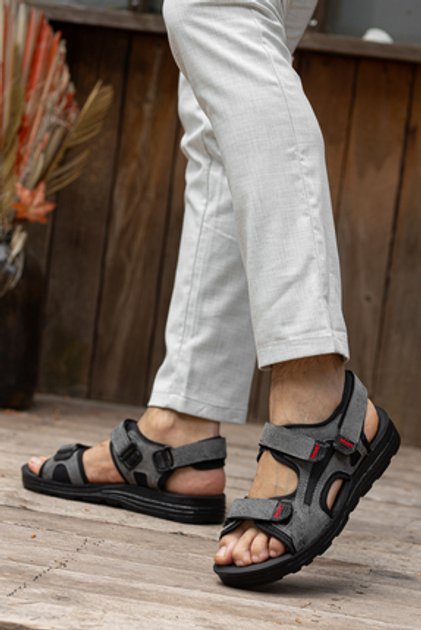Apella Lord Black Sandals Apella Lord Double Buckle Black Men main image 3
