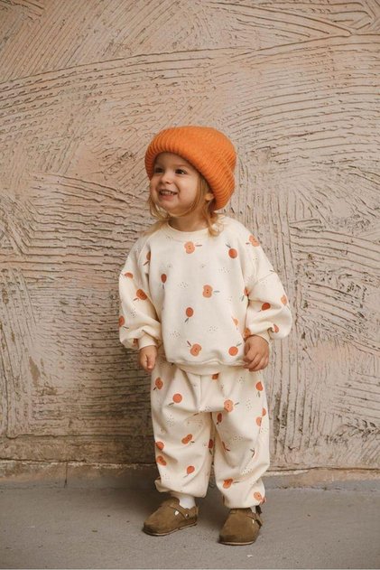 Apple Printed Tracksuit Set
