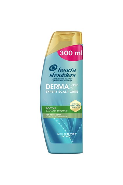 Sampon anti-matreata calmant Head & Shoulders Derma X Pro pentru scalp uscat si cu mancarimi
