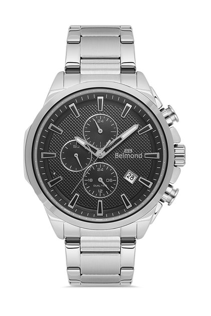 Kng1139.350 Black & Silver Steel Cord Men Wrist Watch