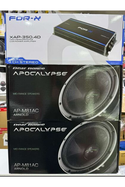 Profesyonel Paket Ses Sistemi 2 Takım Apocalypse 81AC - 350.4 Amfi