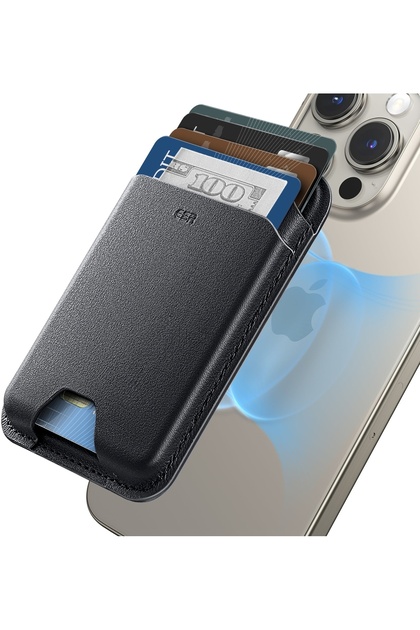 iPhone Cüzdan Halolock Magsafe Boost Wallet Cüzdan - Siyah