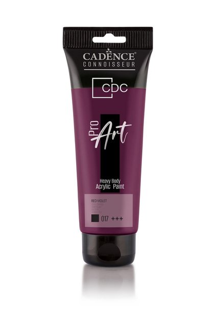 Pr017 Red Violet Cadence Proart Heavy Body Acrylic Paint 120ml - Cadence Tube Acrylic Paint