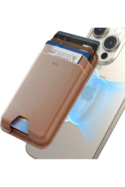 iPhone Cüzdan Halolock Magsafe Boost Wallet - Kahverengi
