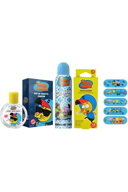 Erkek Çocuk Parfümü 50 ml & Devler Uyanıyor Deodorant & Yara Bandı 10'lu Set