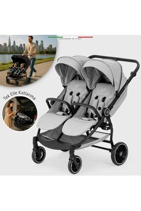 Chicco Ohlala 2 Silver Cat Twin Ultra Hafif Ikiz Bebek Arabası