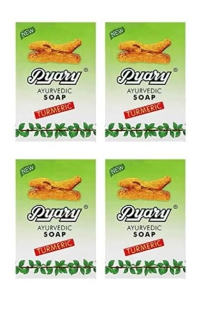 4 pieces of Turmeric Herbal Skin Lightening Soap