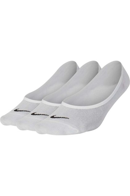 W Nk Evry Ltwt Foot 3Pr Women's White Socks - Sx4863-101