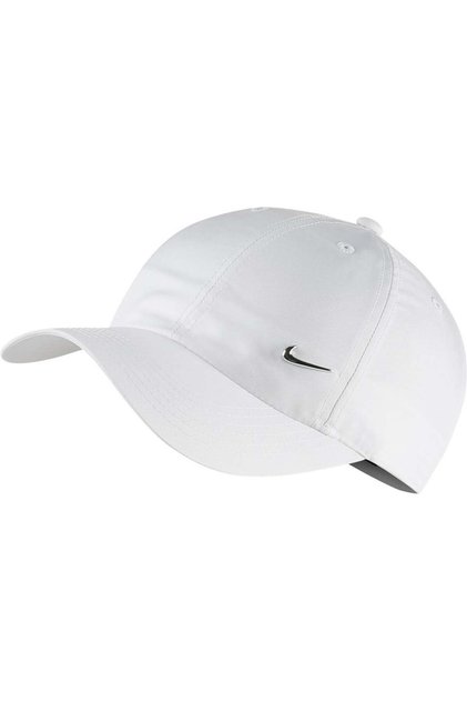 Y Nk H86 Cap Metal Swoosh Çocuk Beyaz Şapka - AV8055-100