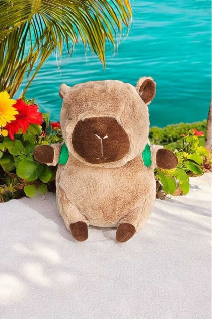 Capybara Plush Toy Cappy,Capy 33 cm Medium Size 1 Piece
