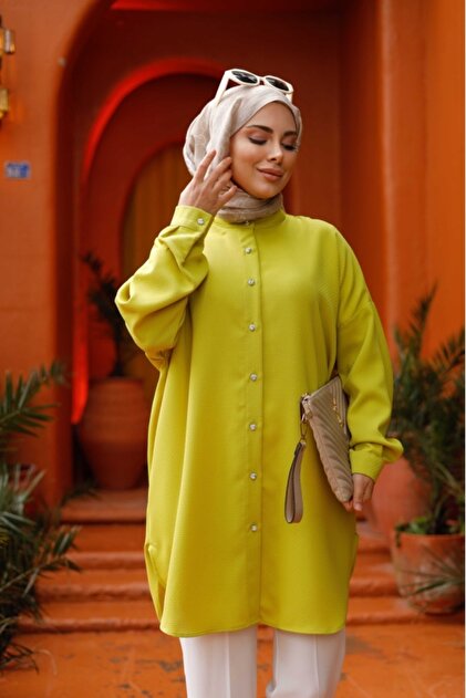 Lamazi Veil Life Yağ Yeşili 4148 Gömlek - Fiyatı, Yorumları