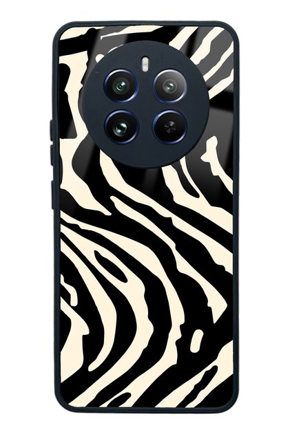 Oppo Realme 12 Pro Plus Glossy Phone Case with Zebra Design