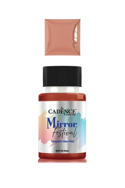 MF02 Antik Bakır Cam Boyası Şeffaf 50ML - Cadence Mirror Festival