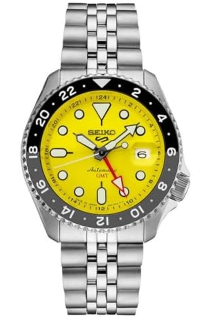SSK017J1, Men Sports, GMT, Mechanical, Automatic, Stainless, Silver Tone