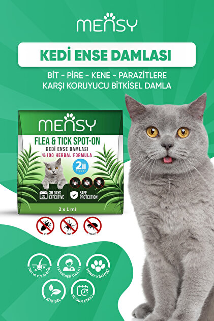 Mensy Kedi Deri Tüy Damlası Parazit - Fiyatı, Yorumları