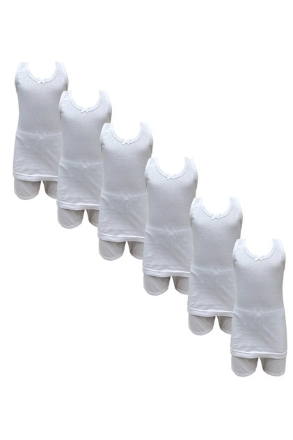 6 Sets Cotton for Girls Undewear Cut Camisole and Shorts
