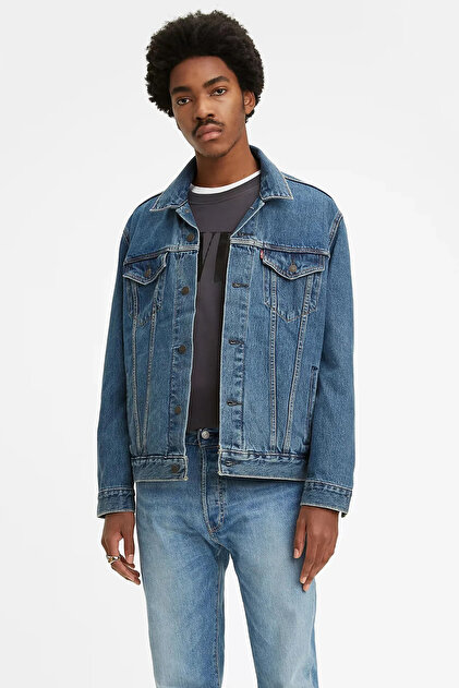 Levi's The Trucker Jacket Med Stonewash Indigo Erkek Trucker