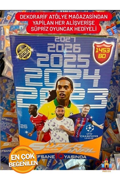 PapatyamPartiEvi Premium Özel Seri Futbol Oyuncu Kartları Kutulu