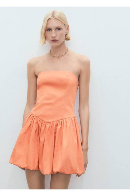 Short Dress with Balloon Effect