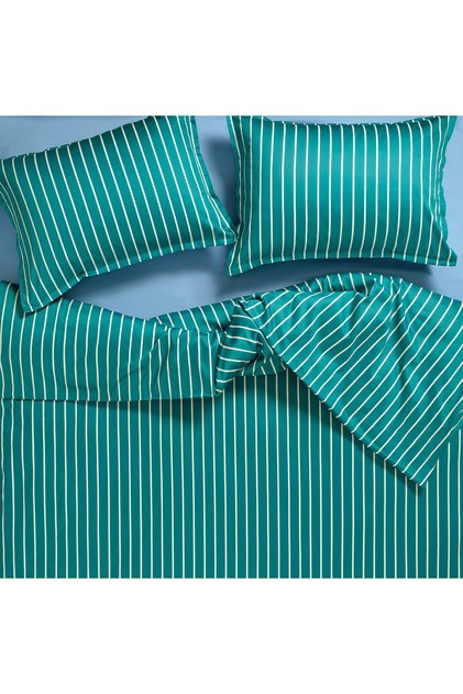 Solid Dark Green King Size Cotton Satin Duvet Cover Set
