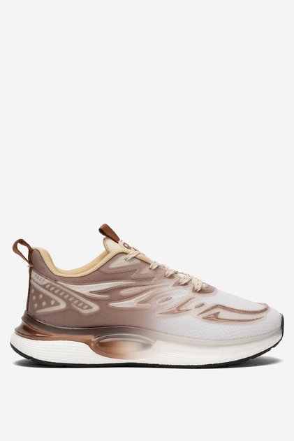 Men's Daily Running Walking Sports Shoes Brown - White