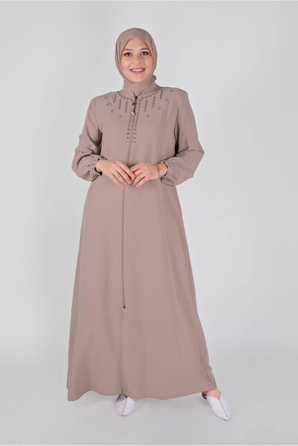 Embroidered Zipper Pardesü 10355