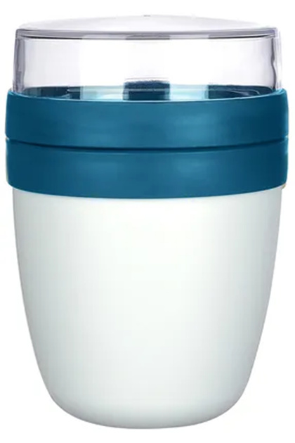 MixmeGO Muesli Container 650 مل حاوية تخزين الشوفان الزبادي حاوية التغذية
