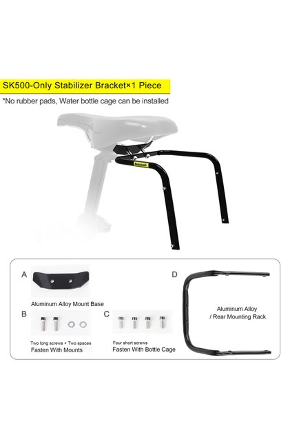Saddle Stabilizer Bike Saddle Stabilizer Bracket Rear Seat Mounting Bracket Bicy
