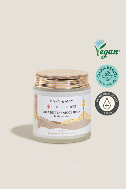 Seoul Edition Shea Butter & Rice Bran Body Cream/Body Cream with Shea Butter and Rice Bran 250ml