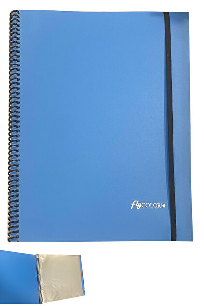 FLY COLOR Spiralli Sunum Dosyası 40'lı Mavi - Fiyatı, Yorumları