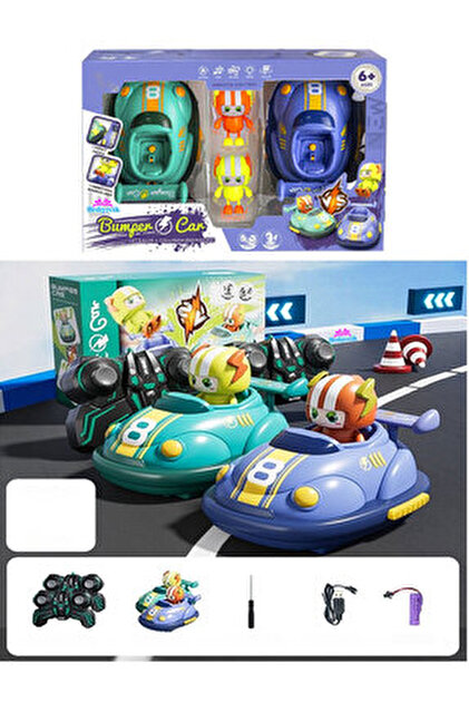TRENDZONE Uzaktan Kumandalı Şarjlı Sesli Işıklı Bumper Cars İki