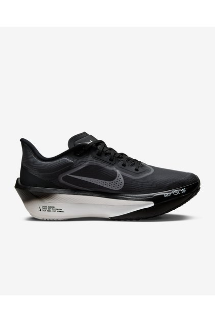 حذاء سباق الطريق Zoom Fly 6 للسيدات باللون الأسود والرمادي الفاتح والأبيض