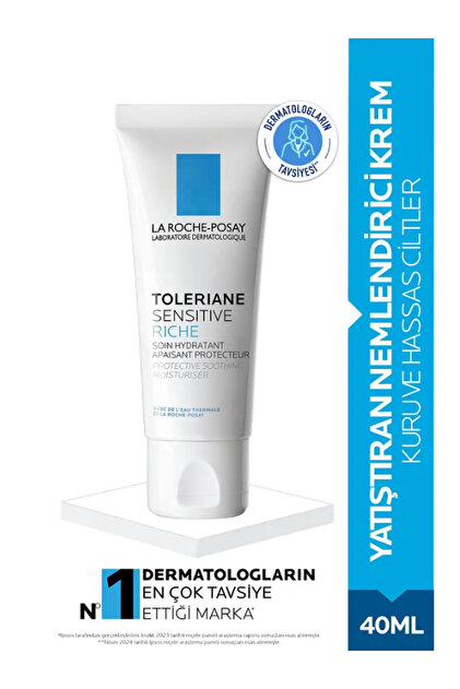 Toleriane Sensitive Riche Cream 40ml | 48H Hydration for Dry & Sensitive Skin