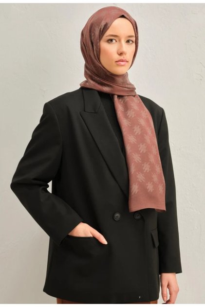 Trend Lyon Şal 4-246708 Kahverengi