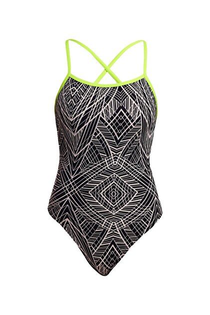 Funkita Stp Space Signals Women's Cross Strap Swim Trunks