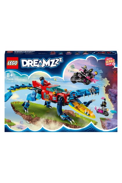 Dreamzzz Crocodile Car Toy 2 In1 71458 Building Set 494 Pieces