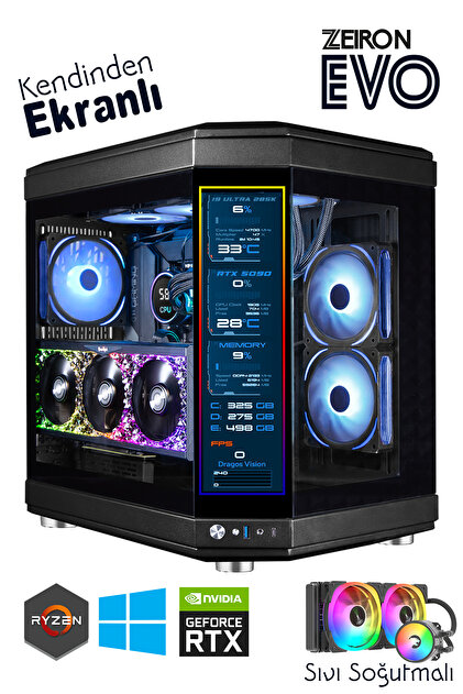 Zeiron Evo X7 Ryzen 7 5700X 32GB RAM 1TB M.2 SSD RTX4060 Sıvı