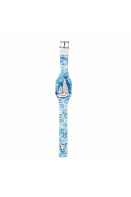 Sail Pattern Colorful LED Wrist Watch