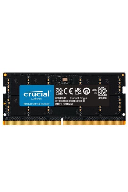 Crucial 64GB DDR5-5600 SODIMM CL46 NOTEBOOK RAM BELLEK