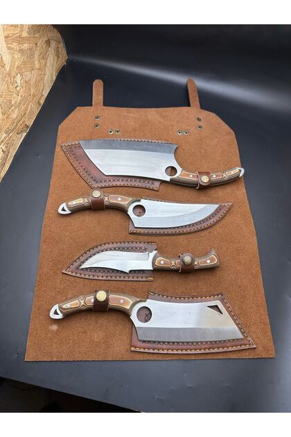 Accessories Bundle チャンドラサプライセット yatagan Çantalı 4lü Verzalit Saplı Şef Seti - Fiyatı, Yorumları