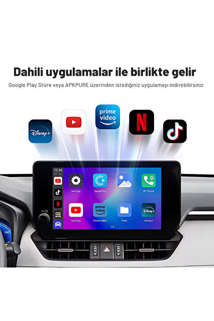 Embatech CarPlay Ai Box 4GB+32GB Youtube,Netflix,Google Play