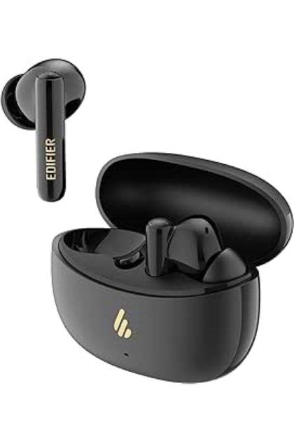 سماعات أذن X5 Pro لاسلكية حقيقية ANC، أسود، BT5.3، 31 ساعة PB، USB-C، IP55، تطبيق Edifier ConneX