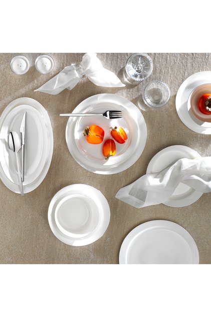 Superfine Bone Lux Yemek Takımı 56 Parça-platin
