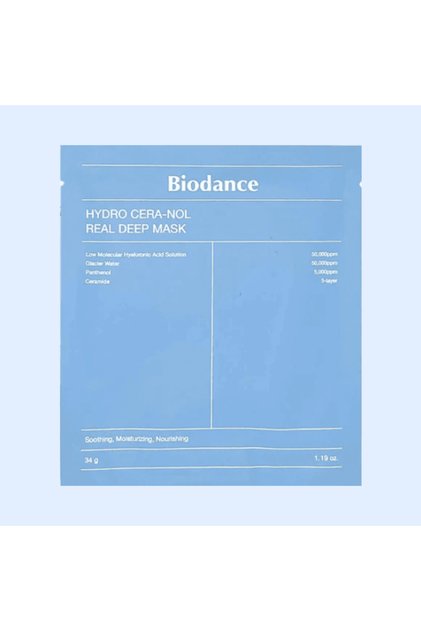 Hydro Cera-nol Real Μάσκα Βαθιάς Ενυδάτωσης, Biodance, 34g * 1 τεμ.