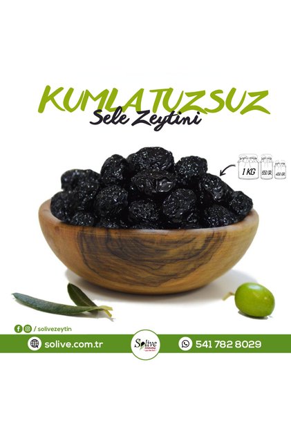 Gemlik Kumla Tuzsuz Sele Zeytini 1 Kg